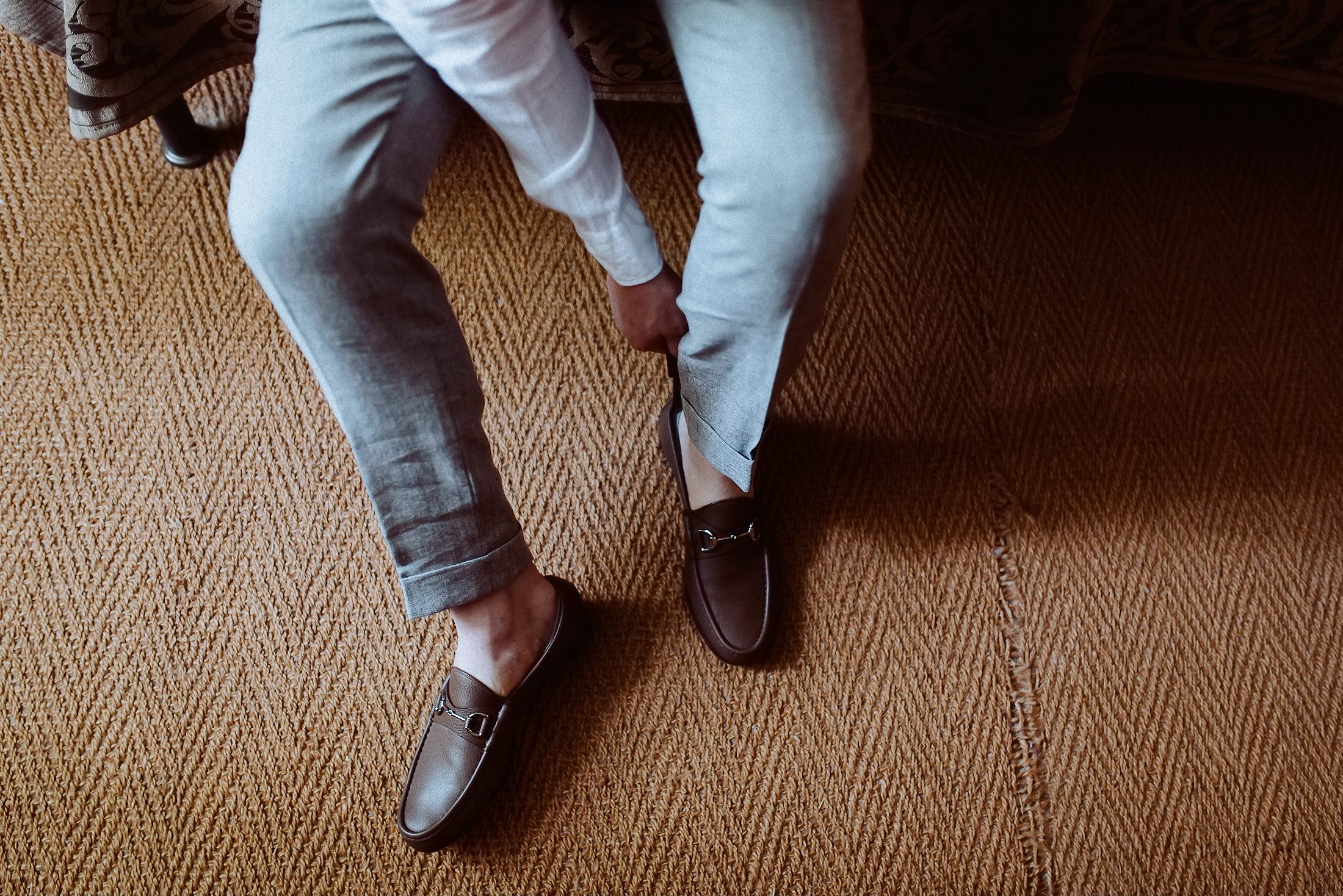 Getting Ready mit Schuhen in Großkarlbach