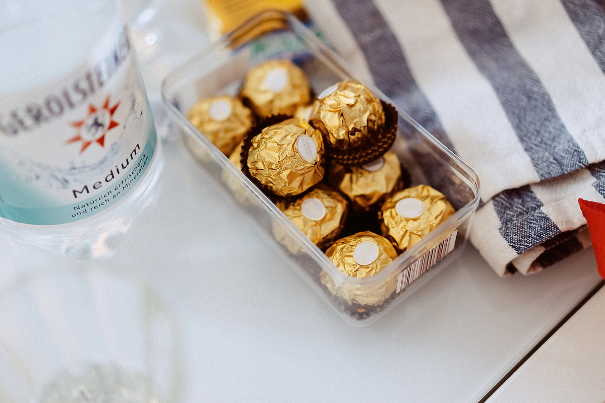 Rocher als Nervennahrung vor der Hochzeit